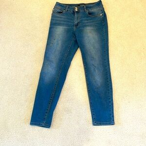 Double Button Dark Blue Jeans